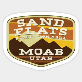 Sand Flats Recreation Area Moab Utah Bike Mountain Biking Outdoors Nature Hiking Arches National Park Sticker